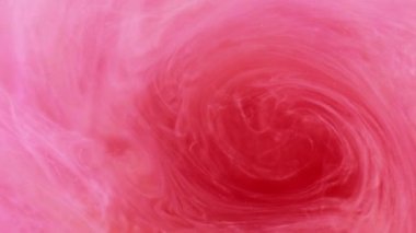 Duman sıçrat. Mürekkep suyu. Soyut sanat arka planında hareket eden sönük pembe, beyaz, çok renkli, bulanık bulutlu buhar buharı..