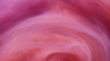 Karışık fırıldak. Rotasyon soyut. Odaklanmamış parlak pembe çok renkli bulut mürekkebi buhar buharı sanat arka planında hareket eden buhar boyası.