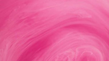 Boya dalgası. Sis girdabı. Soyut sanat arka planında hareket eden sönük pembe beyaz çok renkli bulut buharı buharı.