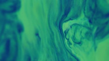 Sıvı mermer. Boya sızıntısı. Parıltıyla karışık yeşil diş minesi. Kimyasal reaksiyonlu doku bozulması değişken yüzey renkli sıvı .