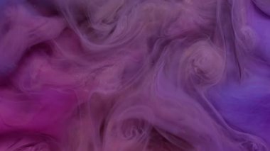 Sis buharı. Soyut mürekkep. Odaklanmamış mor pembe renkli dumanlı nemli doku yaratıcı sanat arka planında yükselen akrilik sıvı karışımı..