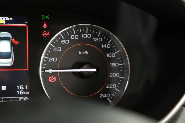 Operation Warning Lights Speedometer Dashboard — Stock Photo, Image