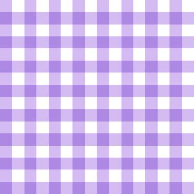Bu basit bir mor ve beyaz gingham deseni. Kumaş, duvar kâğıdı ve ambalaj kağıdı gibi çeşitli amaçlar için kullanılabilen klasik ve çok yönlü bir desen..