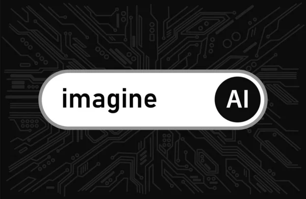 Φανταστείτε Τεχνητή Νοημοσύνη Τεχνητή Νοημοσύνη Ερώτημα Τεχνολογίας Περιγράφουν Εικόνα Δημιουργίας — Διανυσματικό Αρχείο