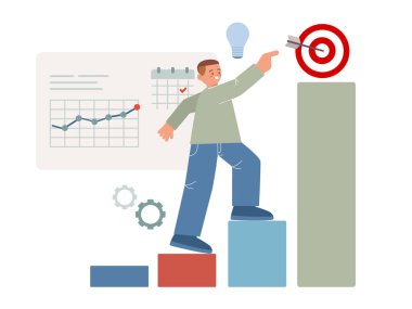 İşletme lideri şirket tarafsız vektörünü yükseltti.