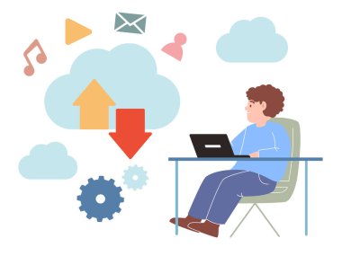 bulut çokluortam belge depolama vektöründen aktarım dosyası yükle