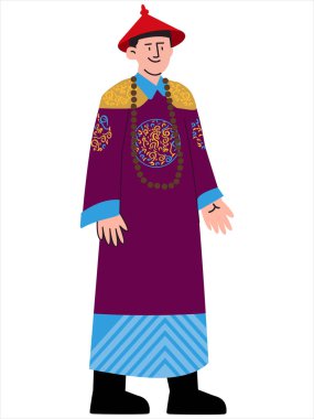 Çin geleneksel kıyafeti Changfu Gua Çin geleneği histrorik giysiler antik giysi tasarımcısı elbise tasarımı renkli set vektörü