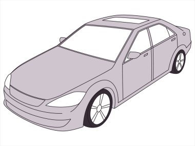 Araba modern araç yeniliği otomobil elementi makine vücut parçaları araç taşımacılık lastik çatı penceresi kapısı ayna çatı tasarım ikonu vektörü