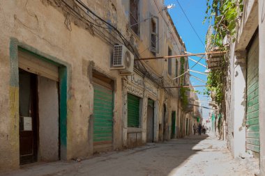 Trablus, Libya, 4 Kasım 2009. Libya 'nın Trablus şehrinde sessiz bir cadde