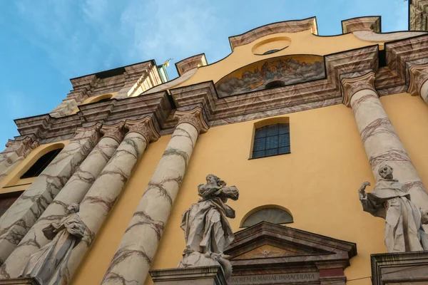 stock image Franciscan church in the old town Przemysl, Poland.