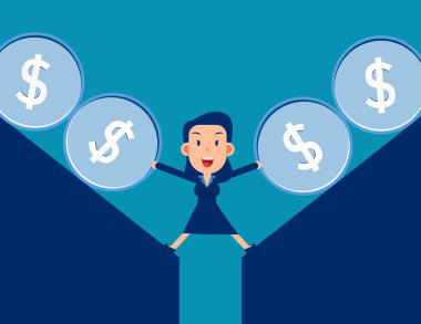 İşadamı, para akışını durdur. Finansal çöküş