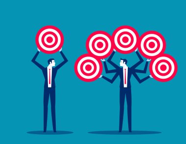 Each person's different goals. Business successfully vector illustratio