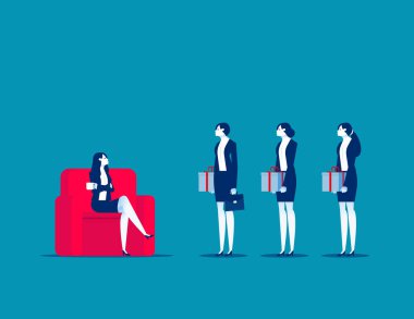 Rüşvet hediyesini kabul et. İş yolsuzluğu ve rüşvet vektör çizimi