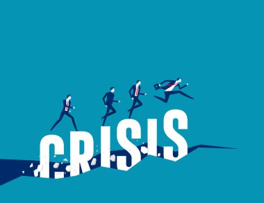 İşsizlik maddi kriz. İş vektörü illüstrasyonu