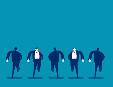 Kariyer yarışması. İş geliştirme vektörü konsepti