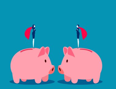 Bir liderin başarıya ulaşmasına yardım etmek ya da destek olmak. İş vektörü illüstrasyon kavramları