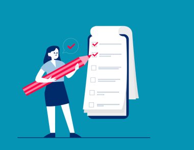 Görevi olan biri. İş vektörü illüstrasyon kavramları