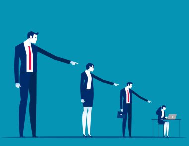 Emrinde ve denetiminde çalış. İşletme müdürü astlarını azarlıyor