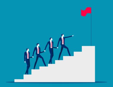 Takım çalışması ve birlik ofisi. İş vektörü illüstrasyon kavramları