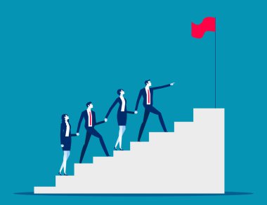 Takım çalışması ve birlik ofisi. İş vektörü illüstrasyon kavramları