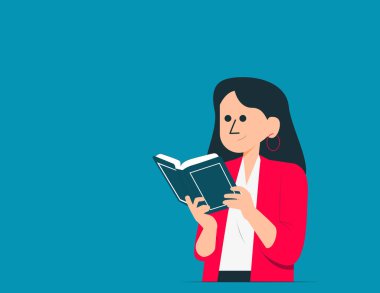 Kitap okuyan genç bir adam. Öğrenme yeteneği.