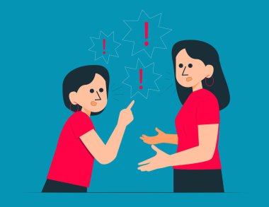 Saldırgan insanlar birbirlerine bağırıyorlar. Kızgın insanlar tartışır.