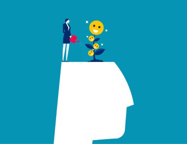 Refah, mutluluk ya da pozitif tutum, endişeleri azaltmak için gevşeme artan olumlu duygu, insanın beyni sulanan gülen yüz tohumu. Duygu ya da zihinsel refah kavramı