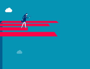 İş kadını ve grafik şekilli dalış yaban domuzu.