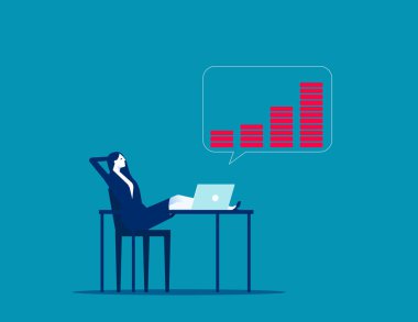 İş haritası verimliliği. İş piyasası veri vektörü düz styl