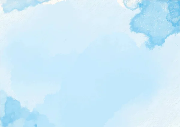 手描きの青い水彩の背景 ベクトルを抽象化 — ストックベクタ