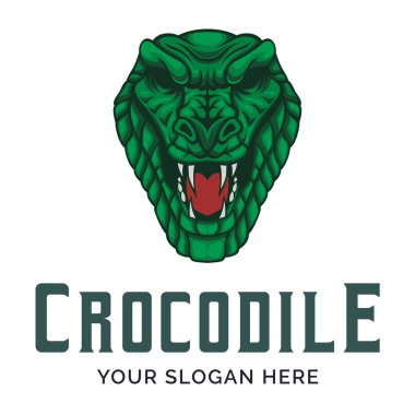 Crocodile Logo. Crocodile Mascot Logo Design Vector Illustration Template