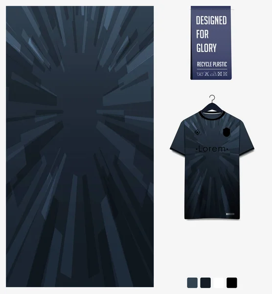Soccer Jersey Pattern Design Abstract Pattern Black Background Soccer Kit — Archivo Imágenes Vectoriales