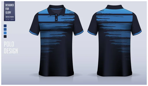 Projeto Modelo Mockup Camisa Pólo Para Camisa Futebol Kit Futebol — Vetor de Stock