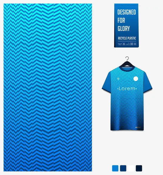Tessuto Disegno Modello Tessile Maglia Calcio Kit Calcio Sport Shirt — Vettoriale Stock