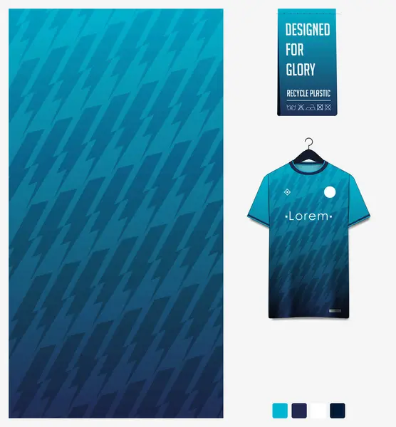 Modèle Textile Tissu Pour Maillot Football Kit Football Modèle Shirt — Image vectorielle
