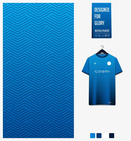 Tessuto Disegno Modello Tessile Maglia Calcio Kit Calcio Sport Shirt — Vettoriale Stock