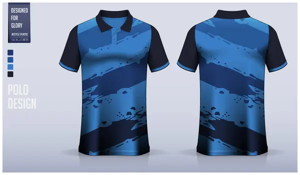 Polo Diseño Plantilla Maqueta Para Camiseta Fútbol Kit Fútbol Ropa — Archivo Imágenes Vectoriales