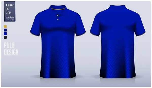 Polo Shirt Attrappen Design Für Fußballtrikots Fußballtrikots Oder Sportbekleidung Sportuniform — Stockvektor