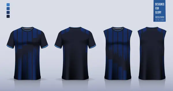 Shirt Mockup Sport Shirt Template Design Soccer Jersey Football Kit — Stock Vector