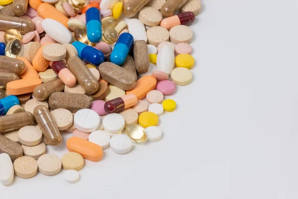 Medical Background Pills Capsules Tablets Package Concept Pharmacy Medical Treatment Imágenes de stock libres de derechos