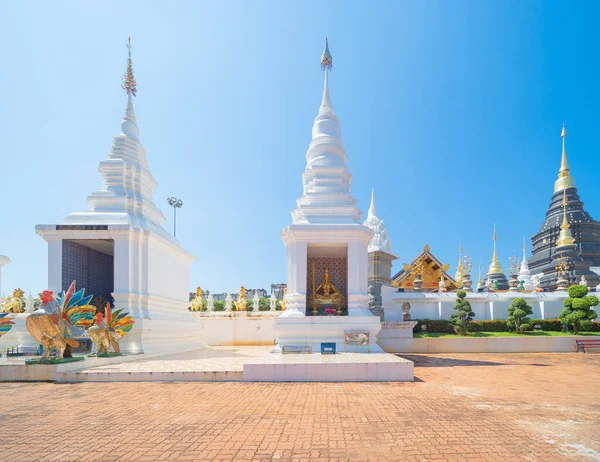 Wat Ban Den Pagode Templo Budista Templo Arquitetura Tailandesa Santuários — Fotografia de Stock