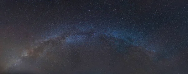 Gros Plan Voie Lactée Avec Des Étoiles Brillantes Sur Ciel — Photo