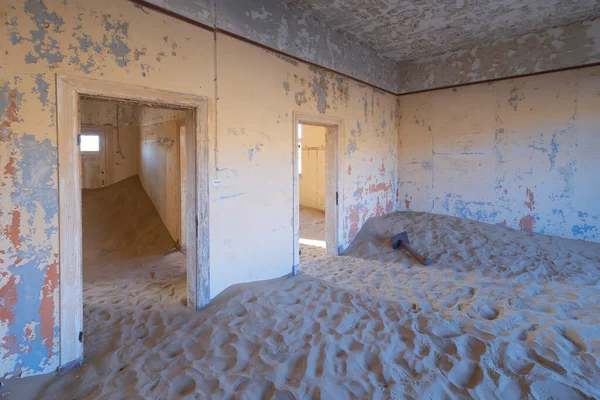 Kolmanskop Las Casas Abandonadas Famosa Atracción Turística Namibia Sudáfrica Duna — Foto de Stock