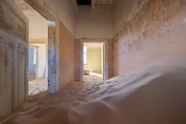 Kolmanskop Las Casas Abandonadas Famosa Atracción Turística Namibia Sudáfrica Duna —  Fotos de Stock
