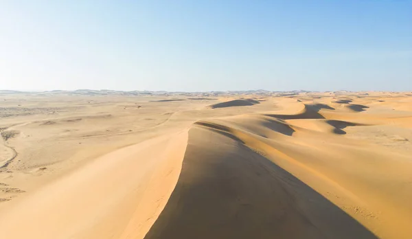 Flygfoto Över Namib Desert Safari Med Sanddyn Namibia Sydafrika Naturlig — Stockfoto