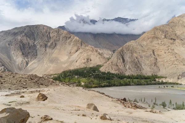 Colinas Altas Karakoram Fondo Paisaje Natural Skardu Gilgit Pakistán Viajar — Foto de Stock