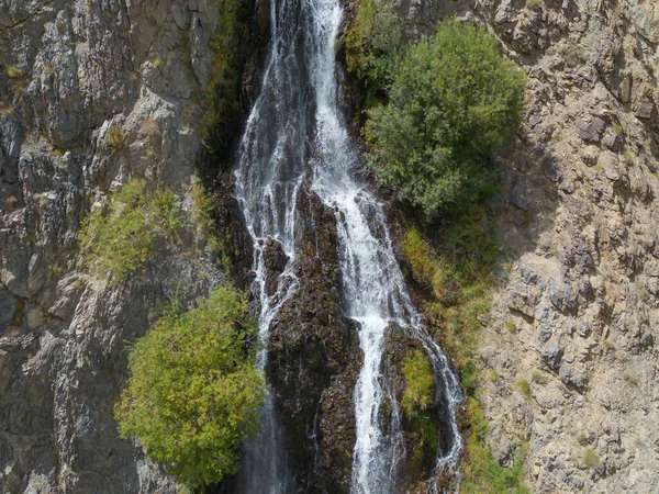 Luftaufnahme Des Mantoka Wasserfalls Karakorum Hochgebirge Naturlandschaft Hintergrund Skardu Gilgit — Stockfoto