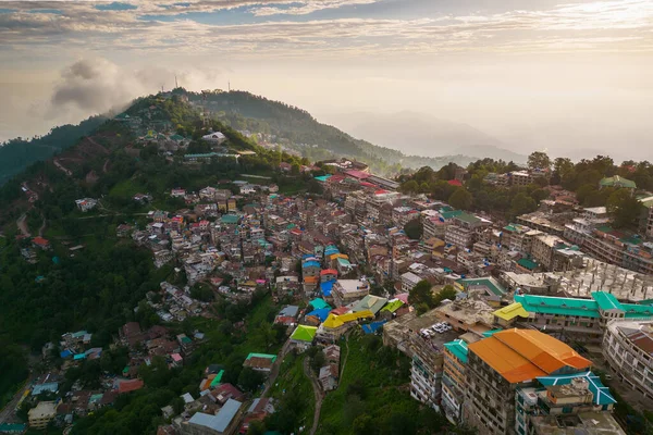 Aerial Top View Του Χωριού Muree Ισλαμαμπάντ Κατοικίες Τοπικά Σπίτια — Φωτογραφία Αρχείου