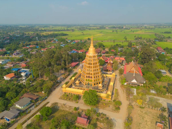 Wat Tha Temple Pagoda Ang Thong Atrações Frente Templo Bodhgaya — Fotografia de Stock