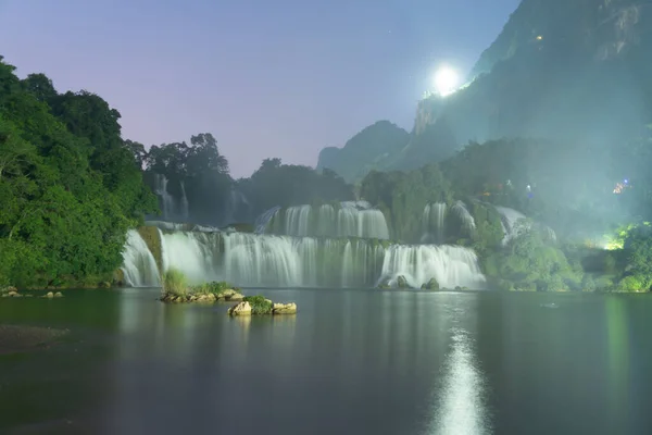 Zakaz Wodospadów Gioc Granicy Cao Bang Wietnamem Chinami Krajobraz Przyrody — Zdjęcie stockowe